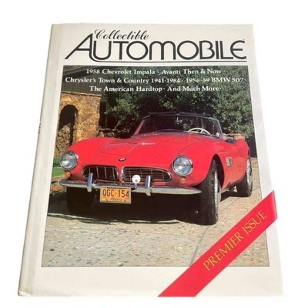 Vintage 1984 Collectible Automobile Premier Issue Vol 1 No 1 Hardcover Car Book